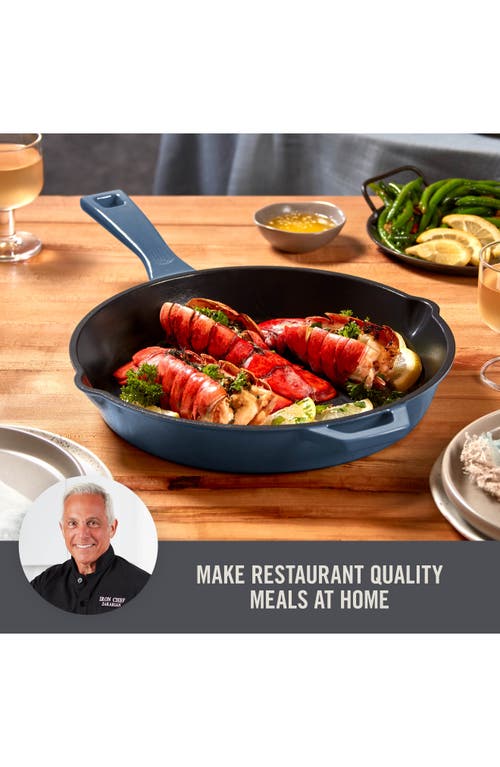 Dash Enamel 12-inch Cast Iron Skillet In Blue