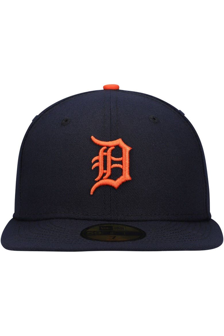 Men's New Era Navy Detroit Tigers Authentic Collection On-Field Road 59FIFTY Fitted Hat, Alternate, color, Navy