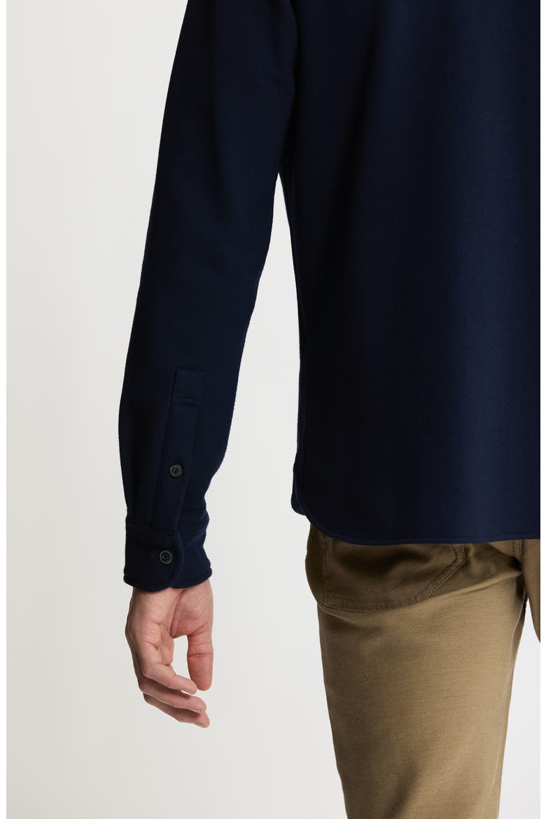 Knit Shirt Jacket, Alternate, color, NAVY