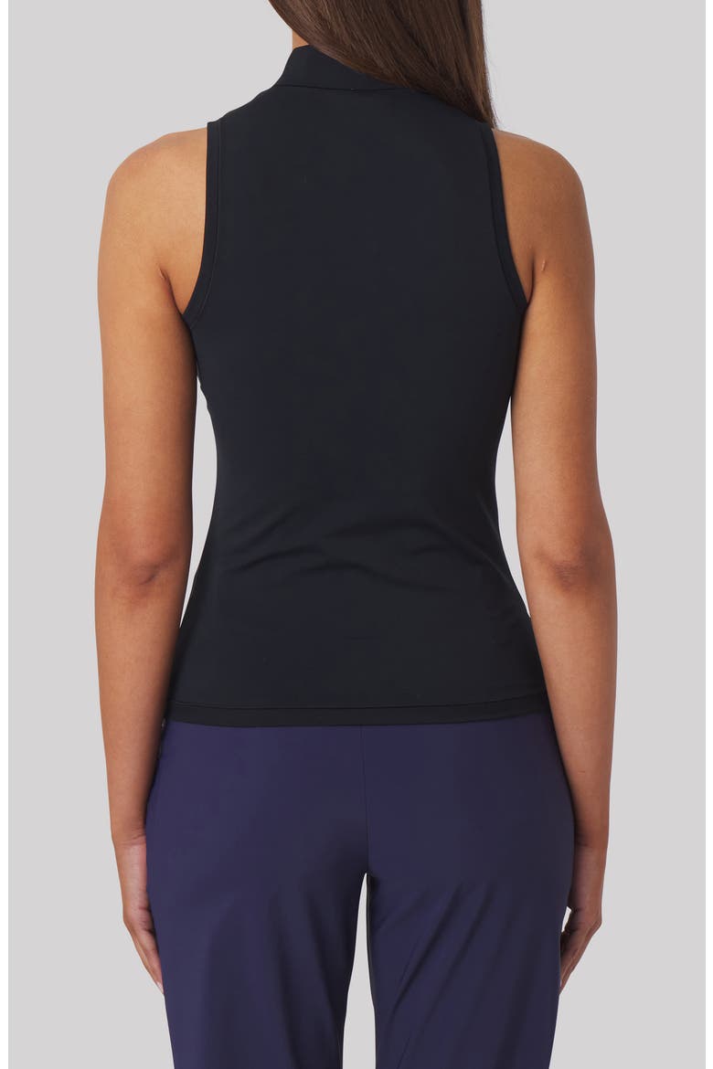 Tabitha Performance Half Zip Tank, Alternate, color, BLACK
