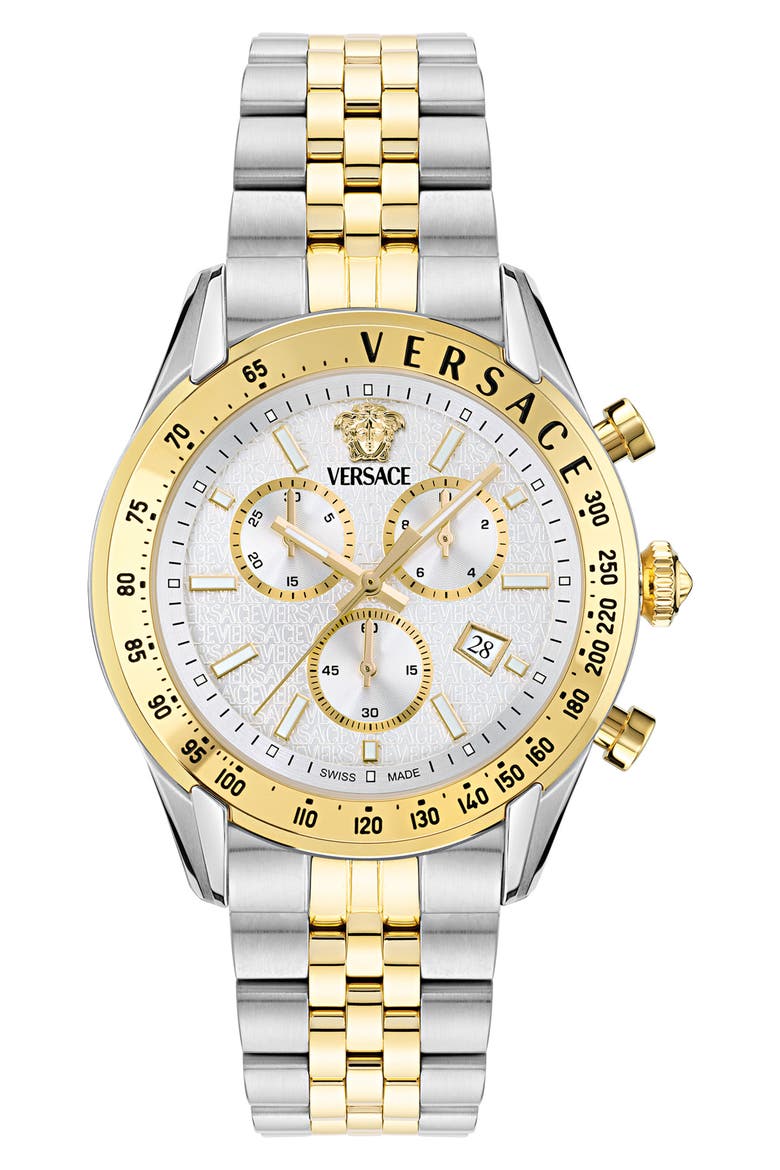Master Chronograph Two-Tone Bracelet Watch, 44mm, Main, color, TWO TONE