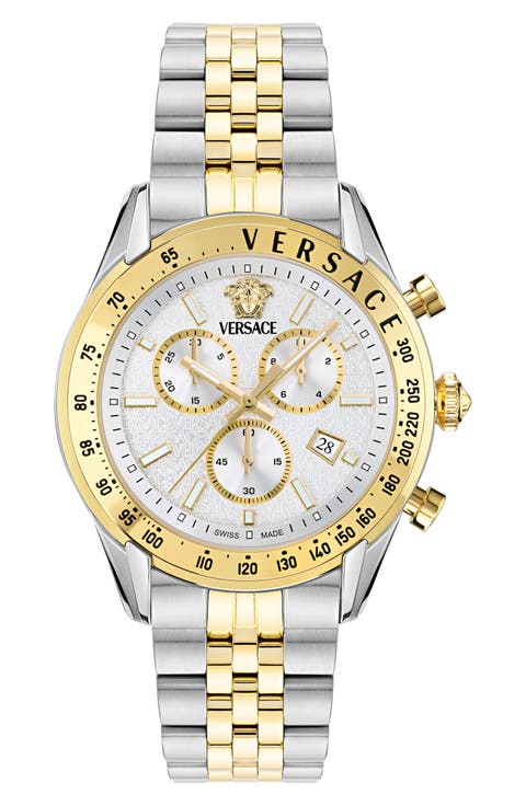 Master Chronograph Two-Tone Bracelet Watch, 44mm