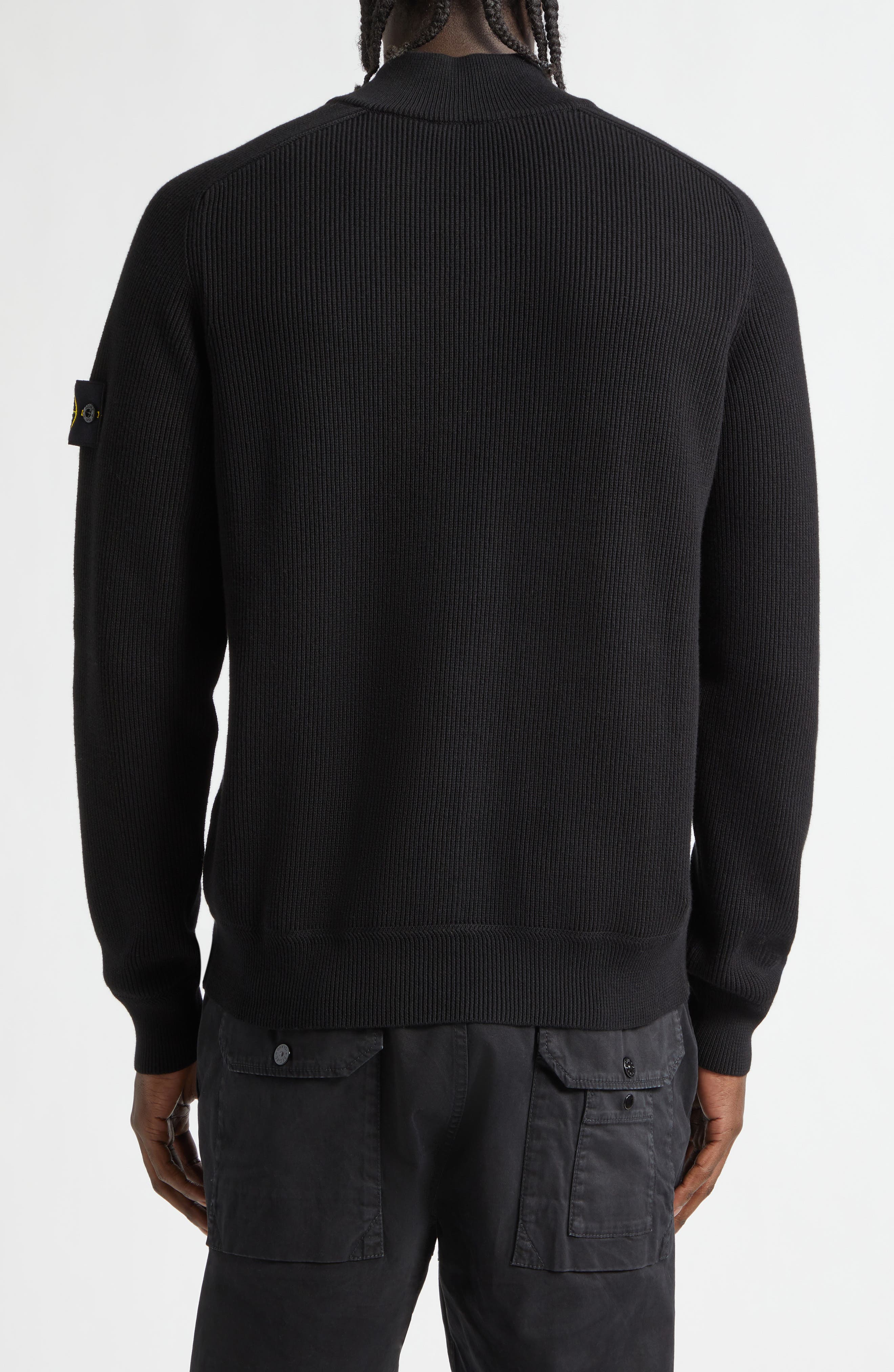Organic Cotton Rib Half Zip Sweater - image 2