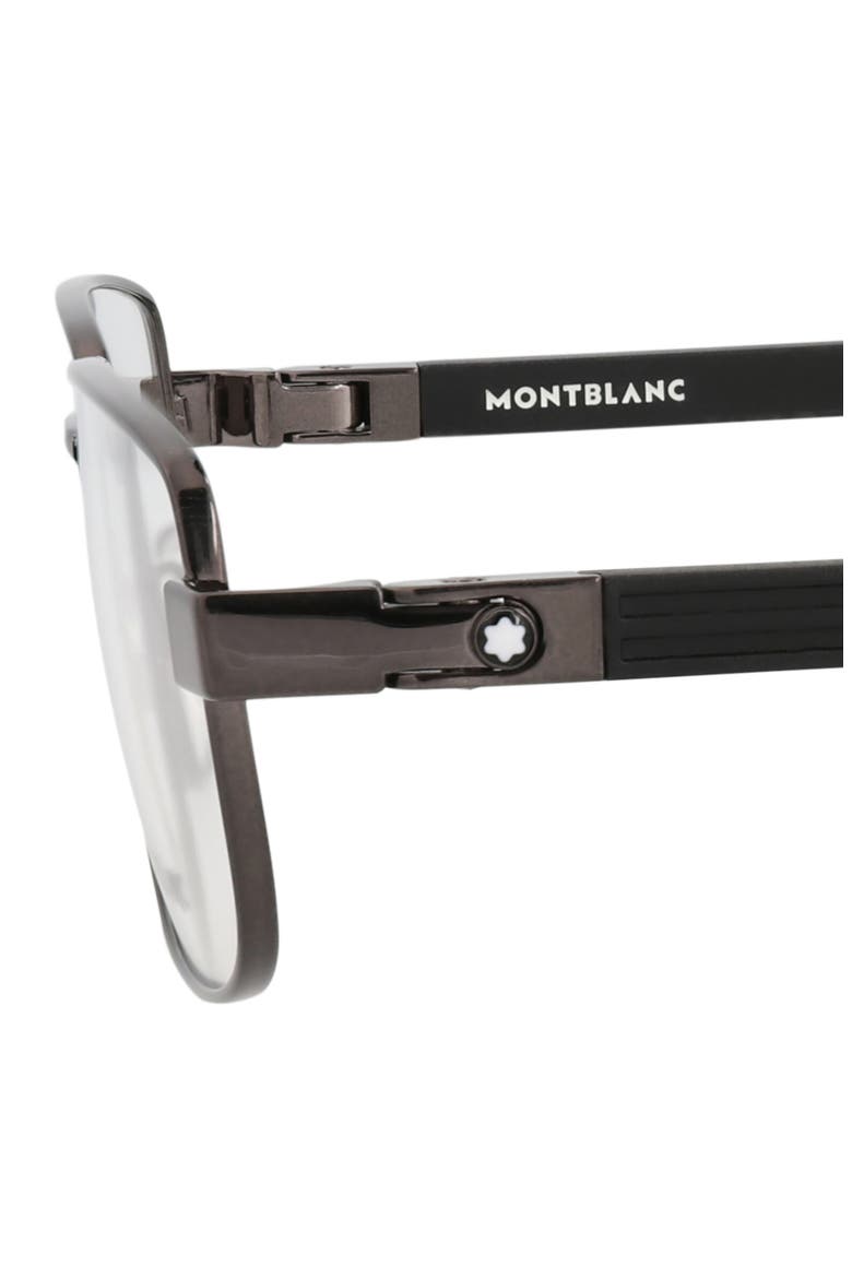 58mm Rectangular Optical Glasses, Alternate, color, RUTHENIUM BLACK