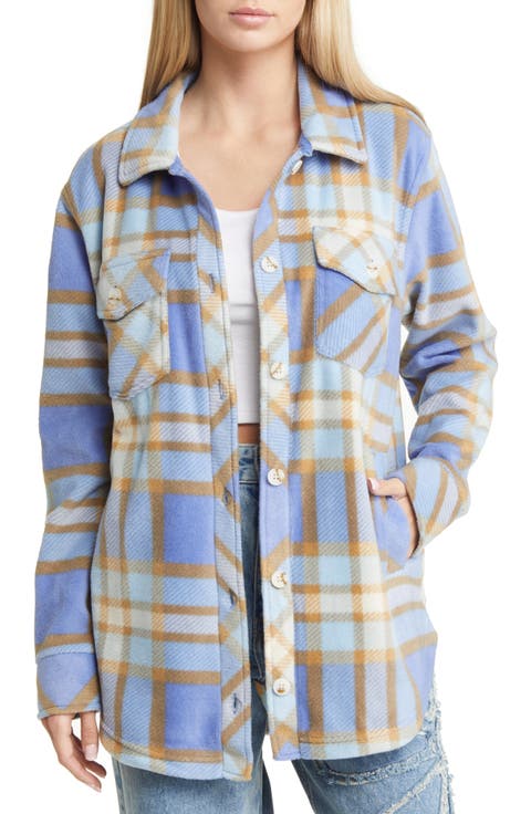 Plaid Polar Fleece Shacket