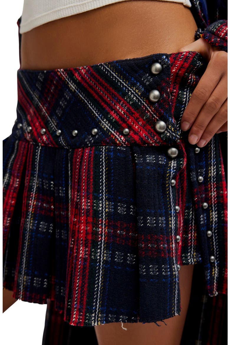 London Calling Miniskirt, Alternate, color, DARK COMBO