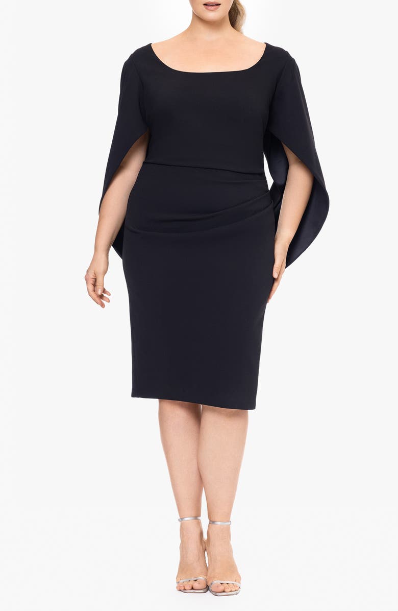 Betsy & Adam Capelet Sheath Cocktail Dress, Main, color, 