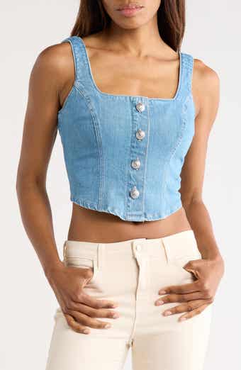 L'AGENCE Saga Square Neck Tank