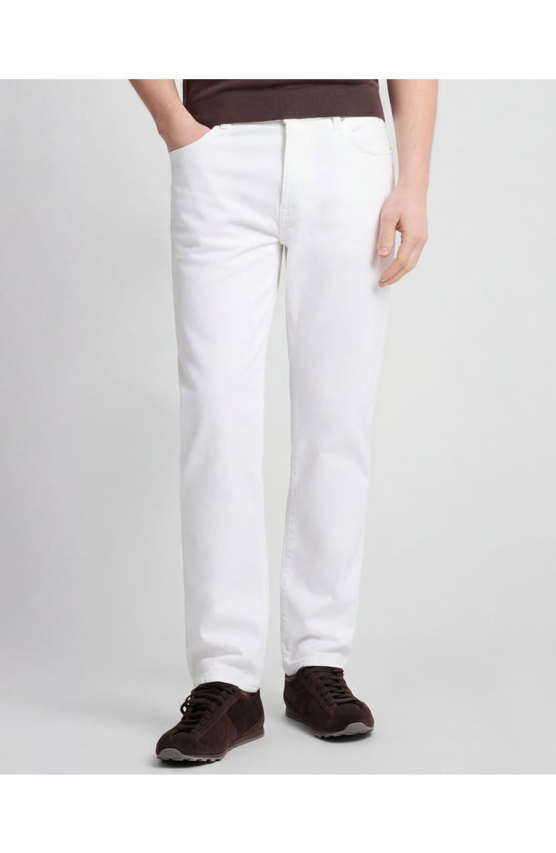 Onia Linen Denim 5 Pocket Pant, Main, color, White