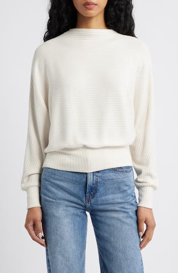 Madewell Mock Neck Dolman Sleeve Sweater | Nordstrom