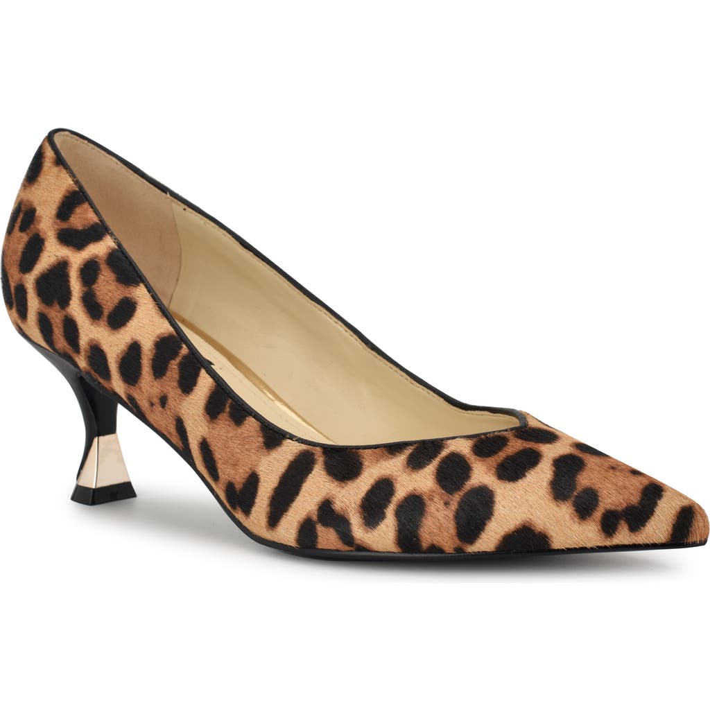 Nine West Ariella Kitten Heel Pump In Brown