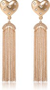 BCBG Generation BCBGeneration Tassel Heart Drop Earrings
