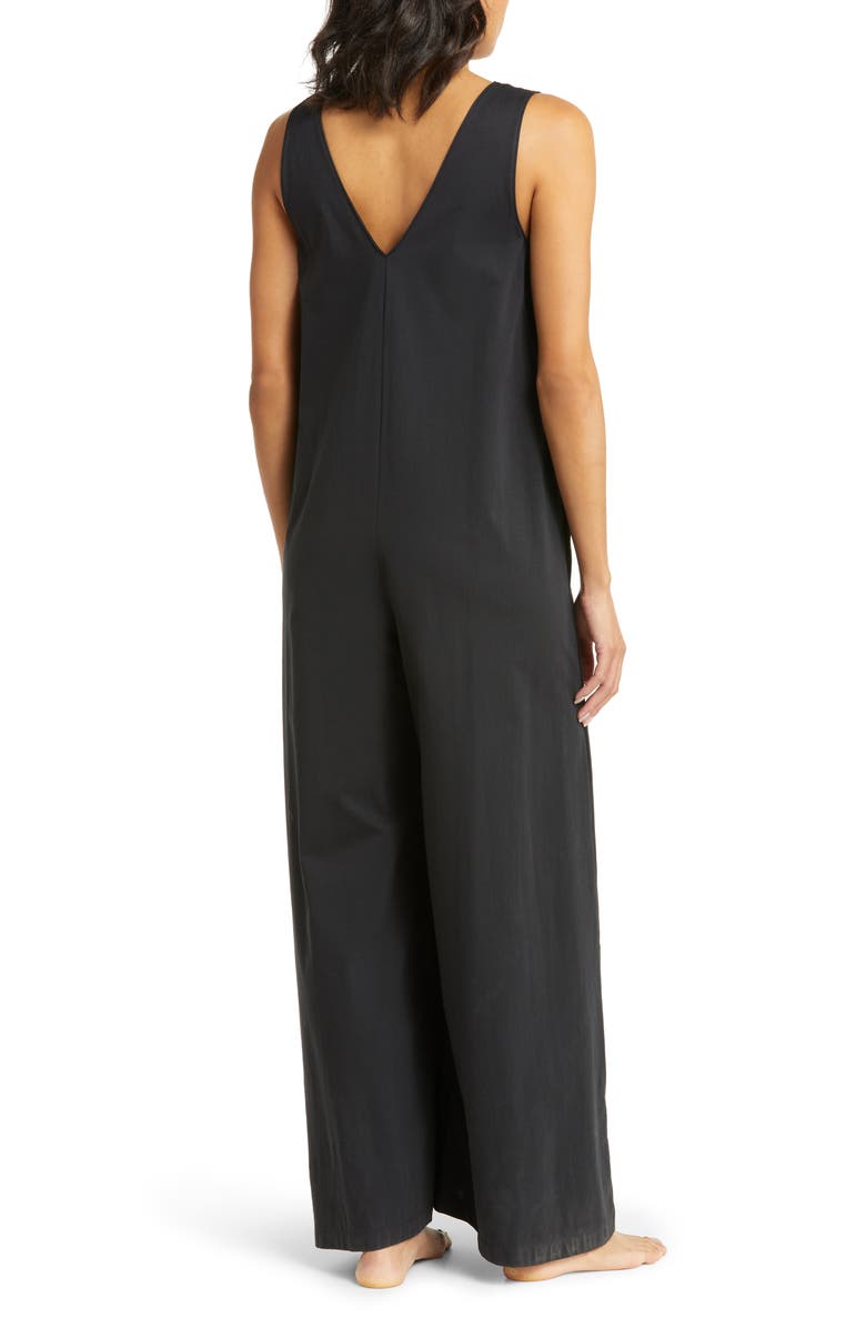Natori Bliss Essentials Mercerized Cotton Jumpsuit Pajamas, Alternate, color,