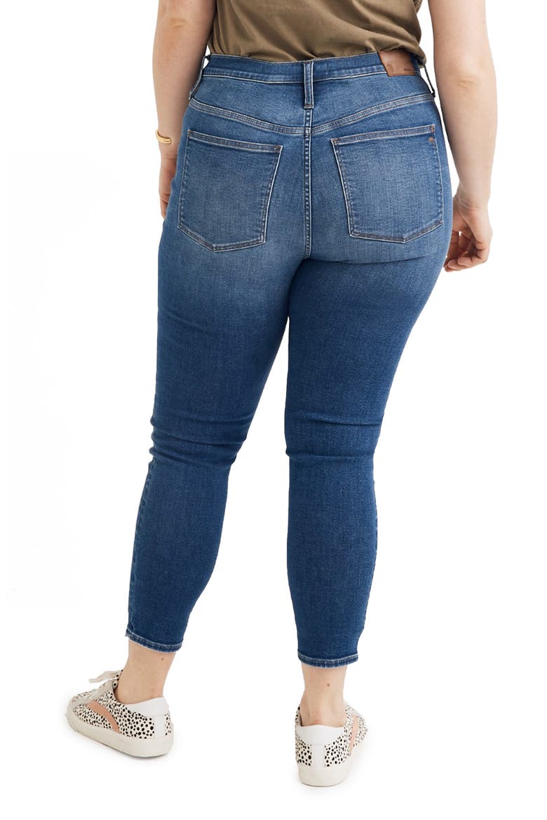 Button Front Crop Skinny Jeans, Alternate, color, DEWEY
