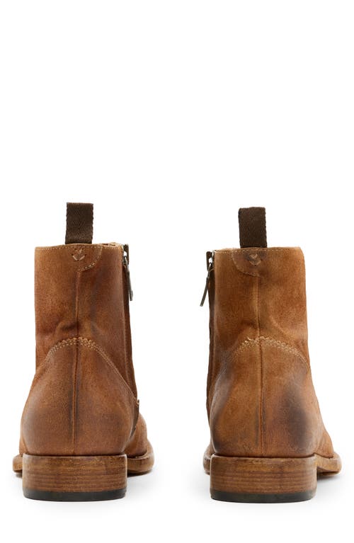 John Varvatos Fleetwood Zip Boot In Brown
