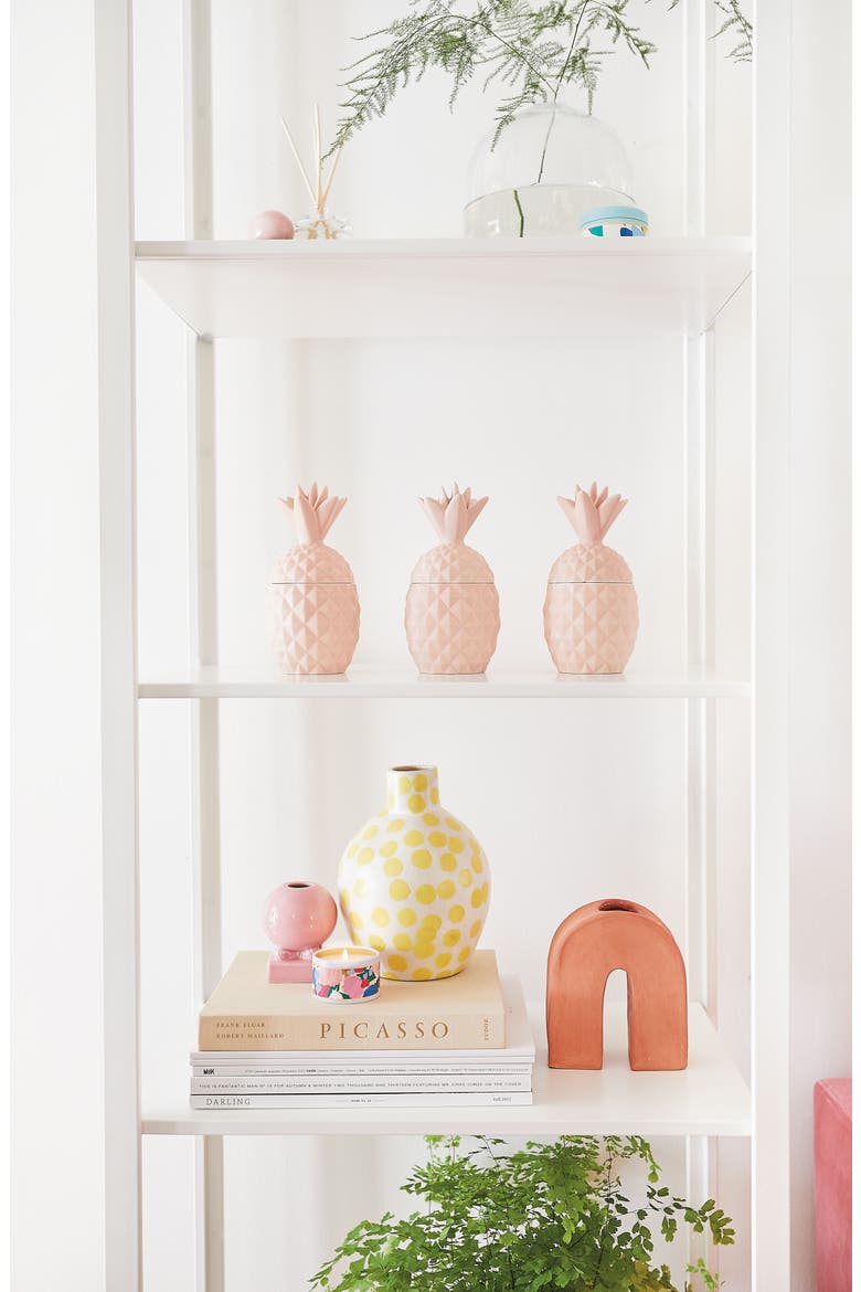 Ceramic Pineapple Jar Candle, Alternate, color, COCONUT MILK MANGO
