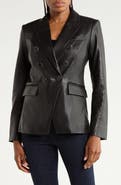 Veronica Beard Miller Leather Dickey Jacket