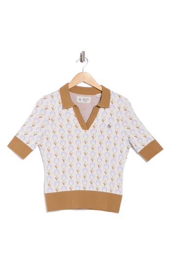 Original Penguin Coolmax® Jacquard Polo In White