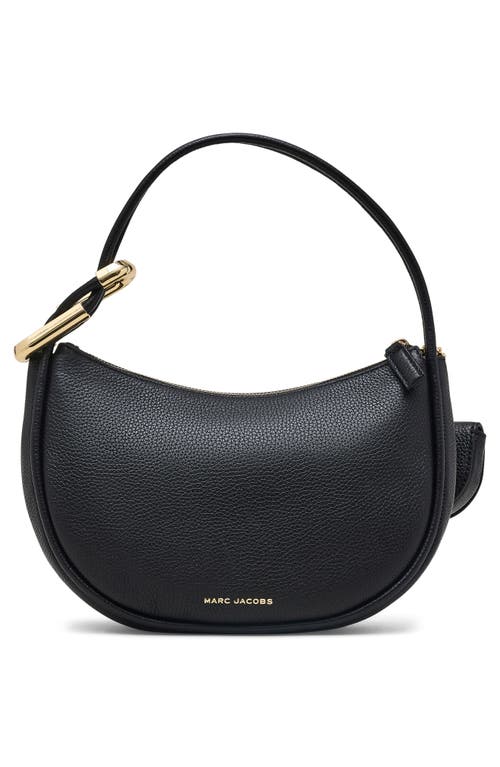 Marc Jacobs The Crescent Leather Shoulder Bag In Black