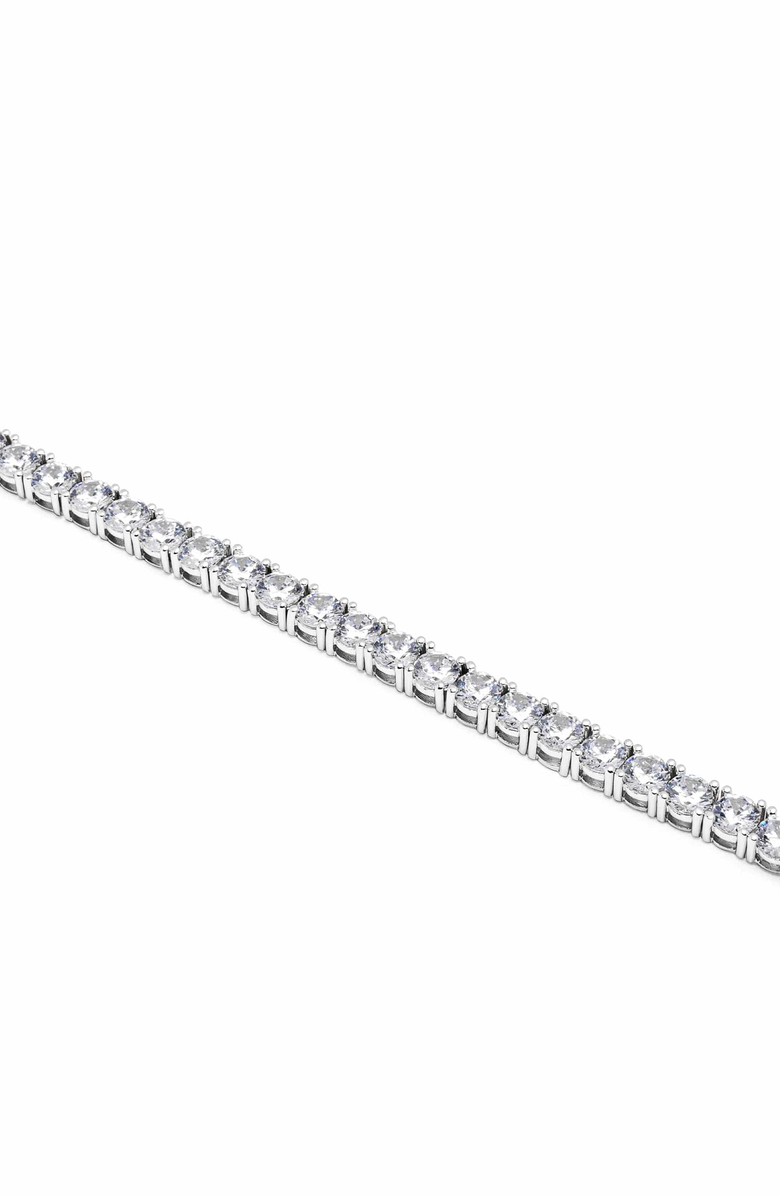 Nialaya Gold Tennis Bracelet, Alternate, color, Silver