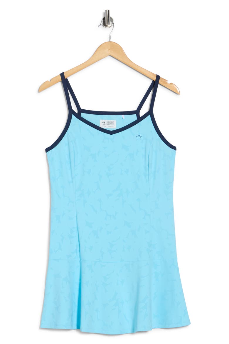 Floral Jacquard Dress, Alternate, color, CASTAWAY