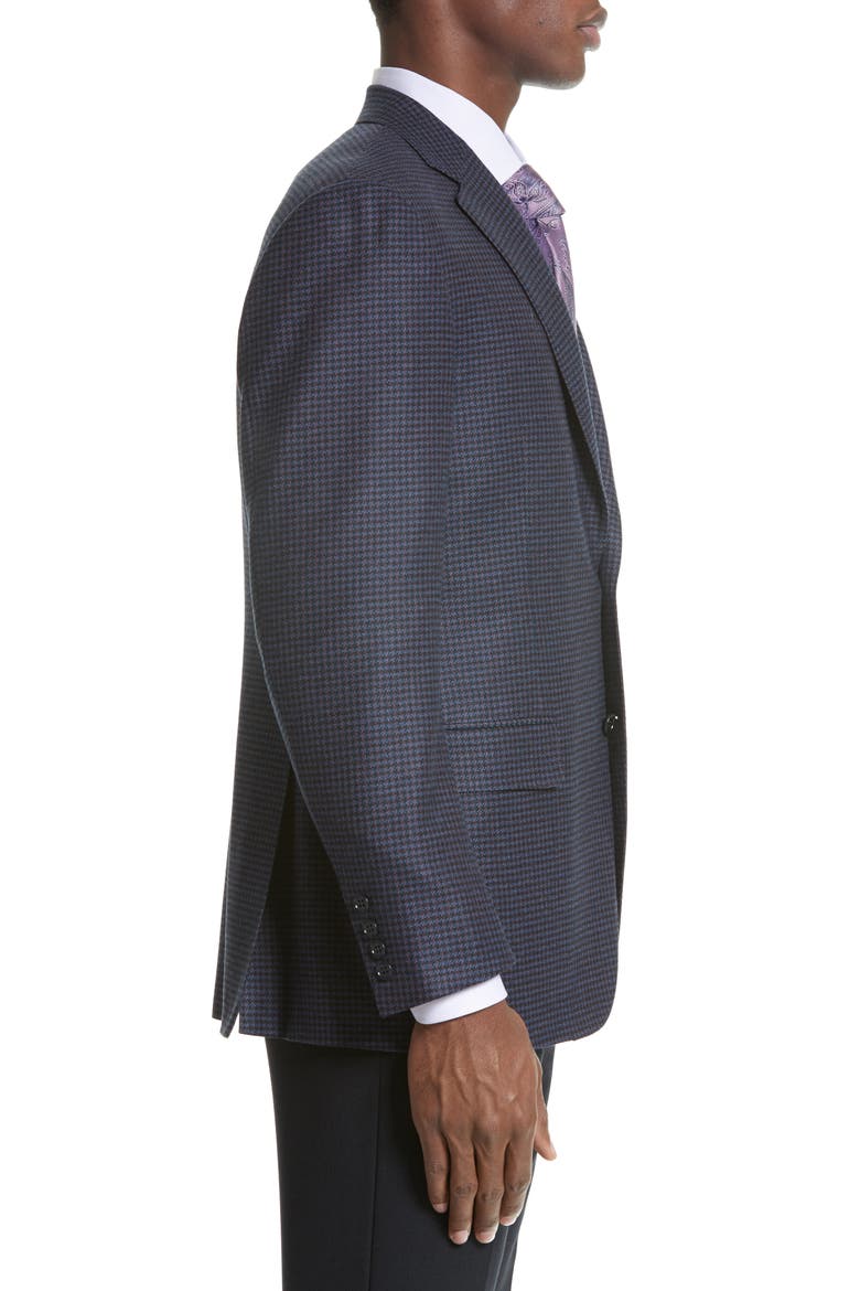 Classic Fit Houndstooth Wool Sport Coat, Alternate, color, BLUE