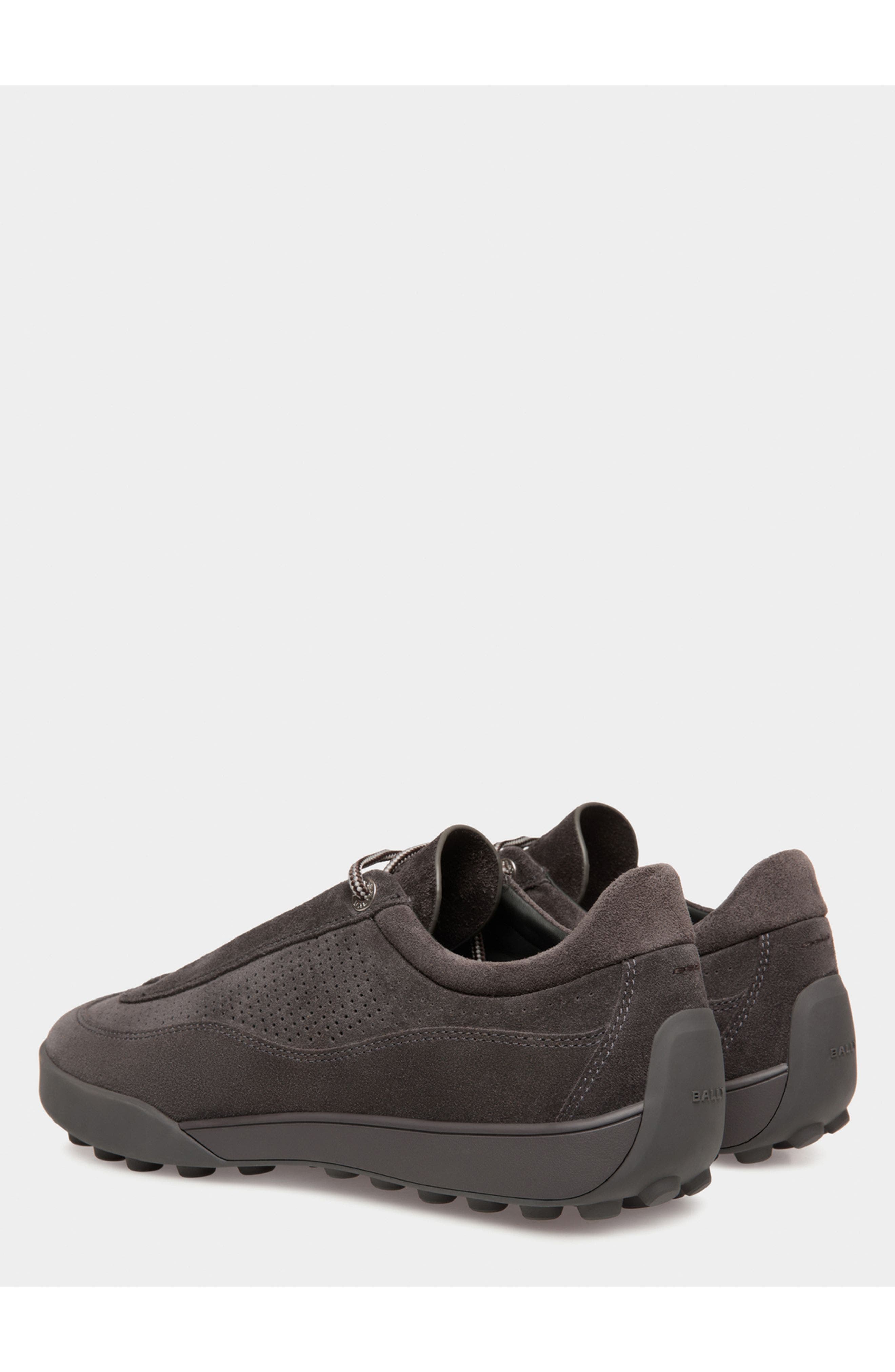 Bally Manto Runner Sneaker in Dark Suede, Alternate, color, 