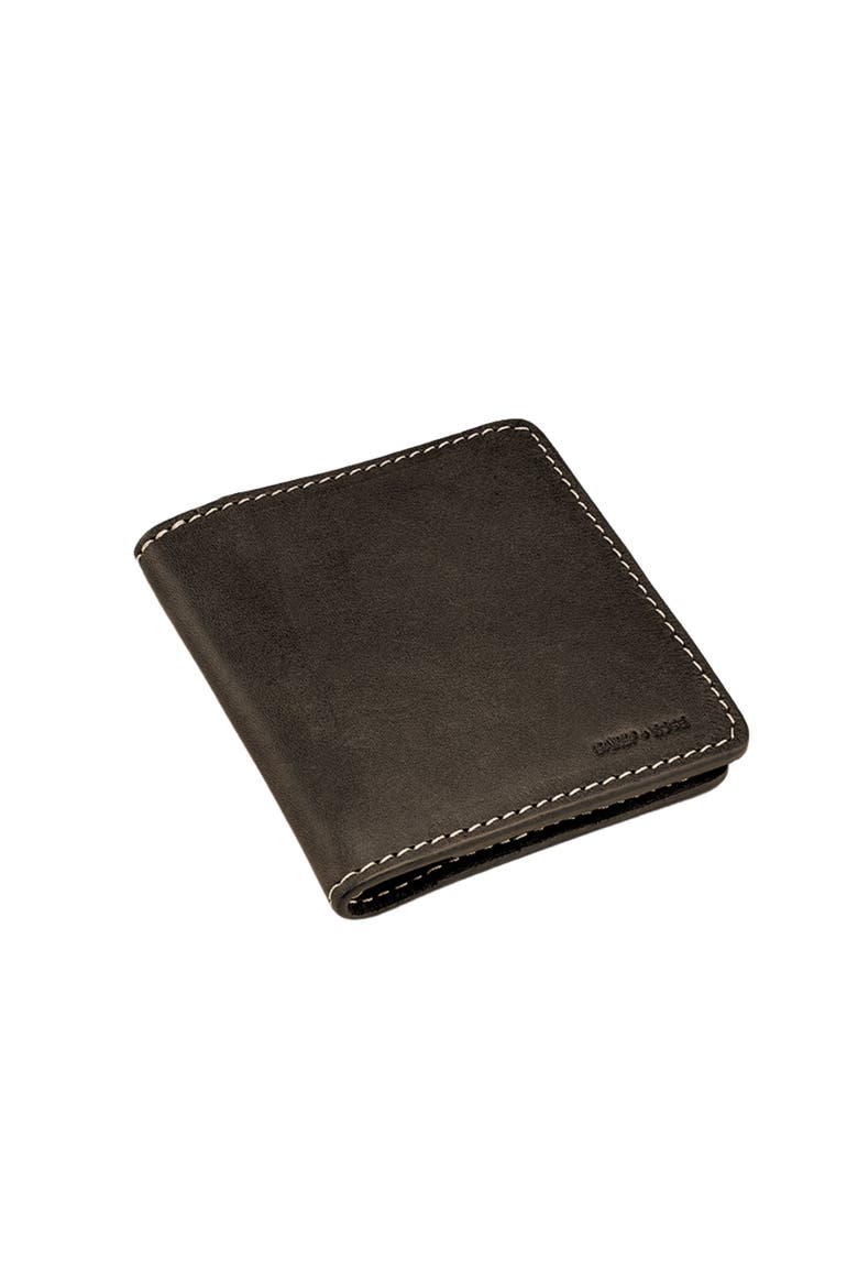 Bifold Wallet with Money Clip, Main, color, Black Mahogany