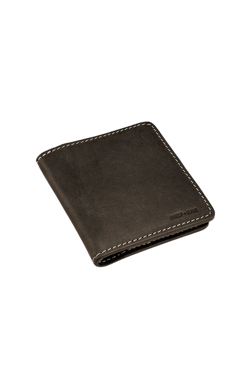 Sarep + Rose Bifold Wallet with Money Clip, Main, color, Black Mahogany
