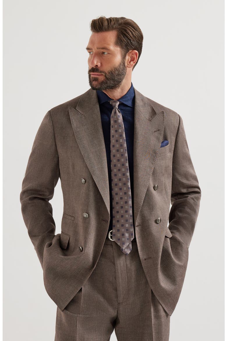 Chevron blazer, Alternate, color, Hazelnut