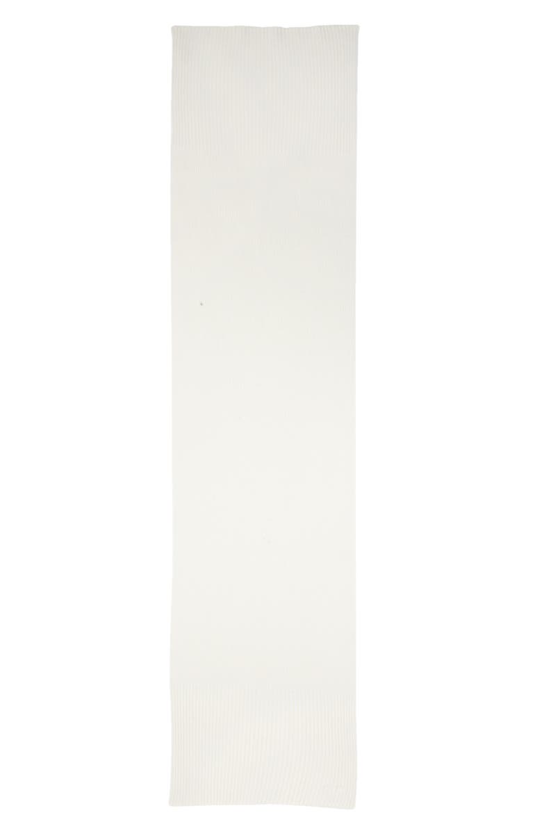 Chloé Blanket Stitch Wool & Cashmere Rib Scarf, Main, color,