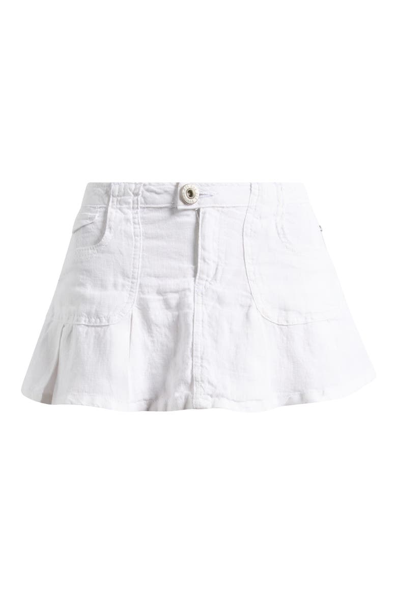 Ruby Linen Skort, Alternate, color, WHITE