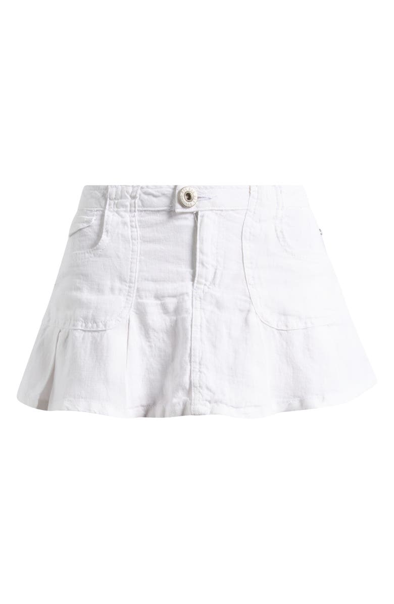 BDG Urban Outfitters Ruby Linen Skort, Alternate, color, White