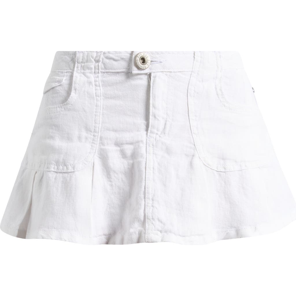 Bdg Urban Outfitters Ruby Linen Skort In White