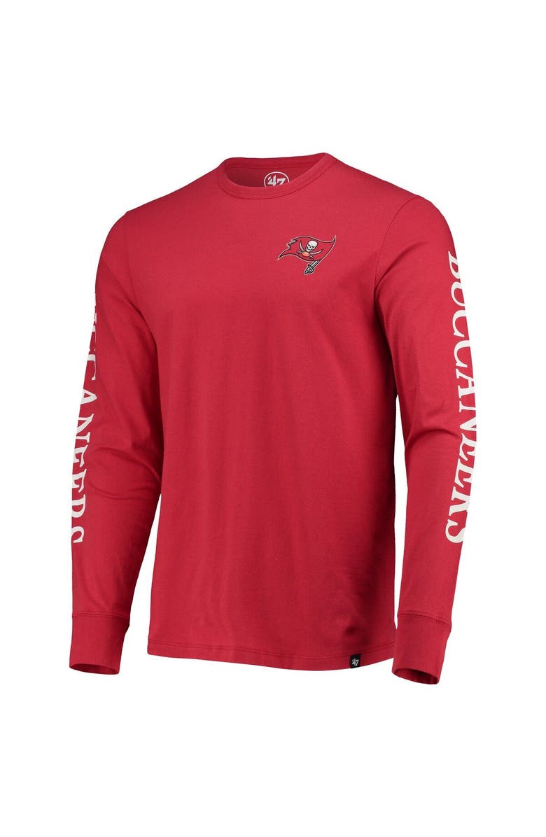 '47 Men's '47 Red Tampa Bay Buccaneers Franklin Long Sleeve T-Shirt, Alternate, color, Red