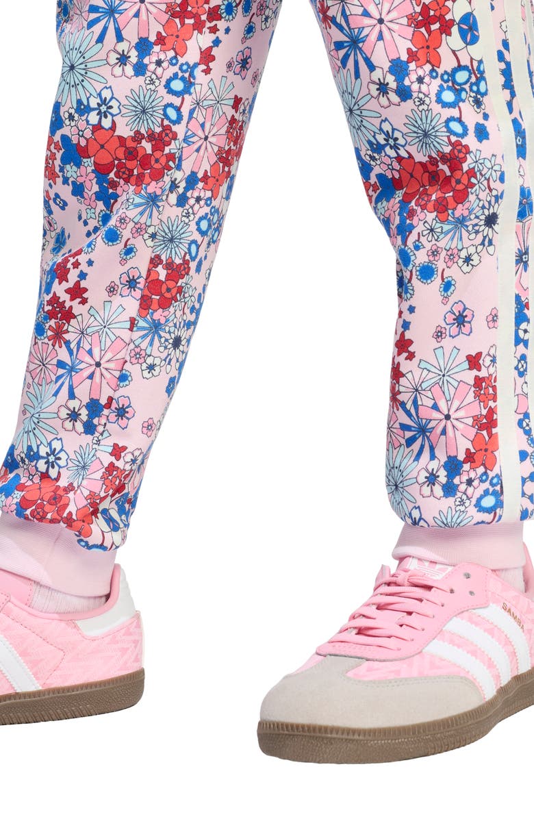 adidas Kids' Embroidered Cotton Blend Sweatshirt & Sweatpants Set, Alternate, color, Clear Pink