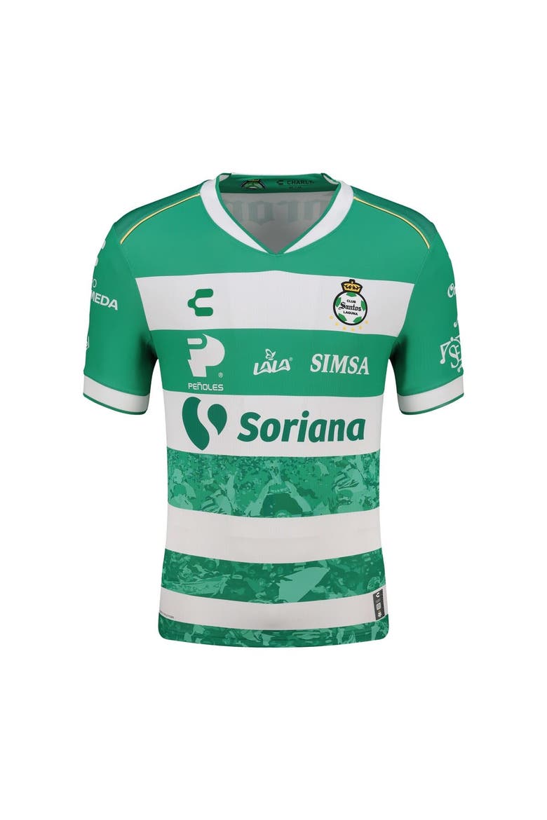 Men's Charly  Green Santos Laguna 2025/26 Home Authentic Jersey, Alternate, color, Green