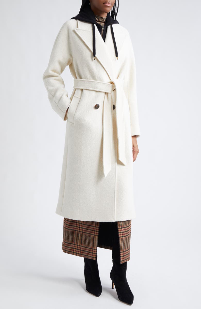 Veronica Beard Della Virgin Wool Dickey Coat, Alternate, color,