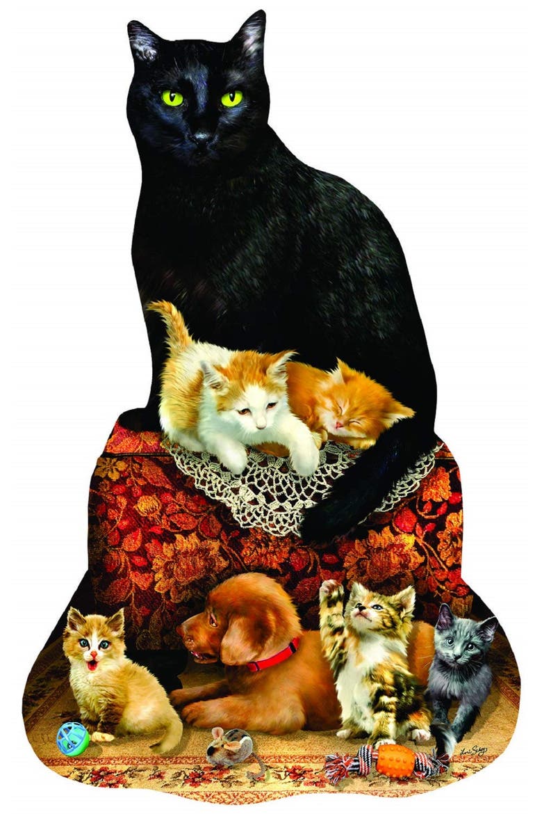 Family Ottoman 1000 piece Jigsaw Puzzle for Adults Special Shape, Alternate, color, Multicolor