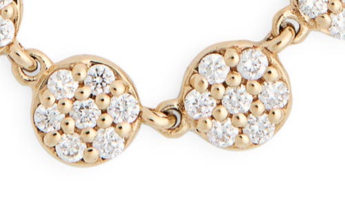 Lana 14k Yellow Gold Pavé Diamond Disc Frontal Necklace In Gold