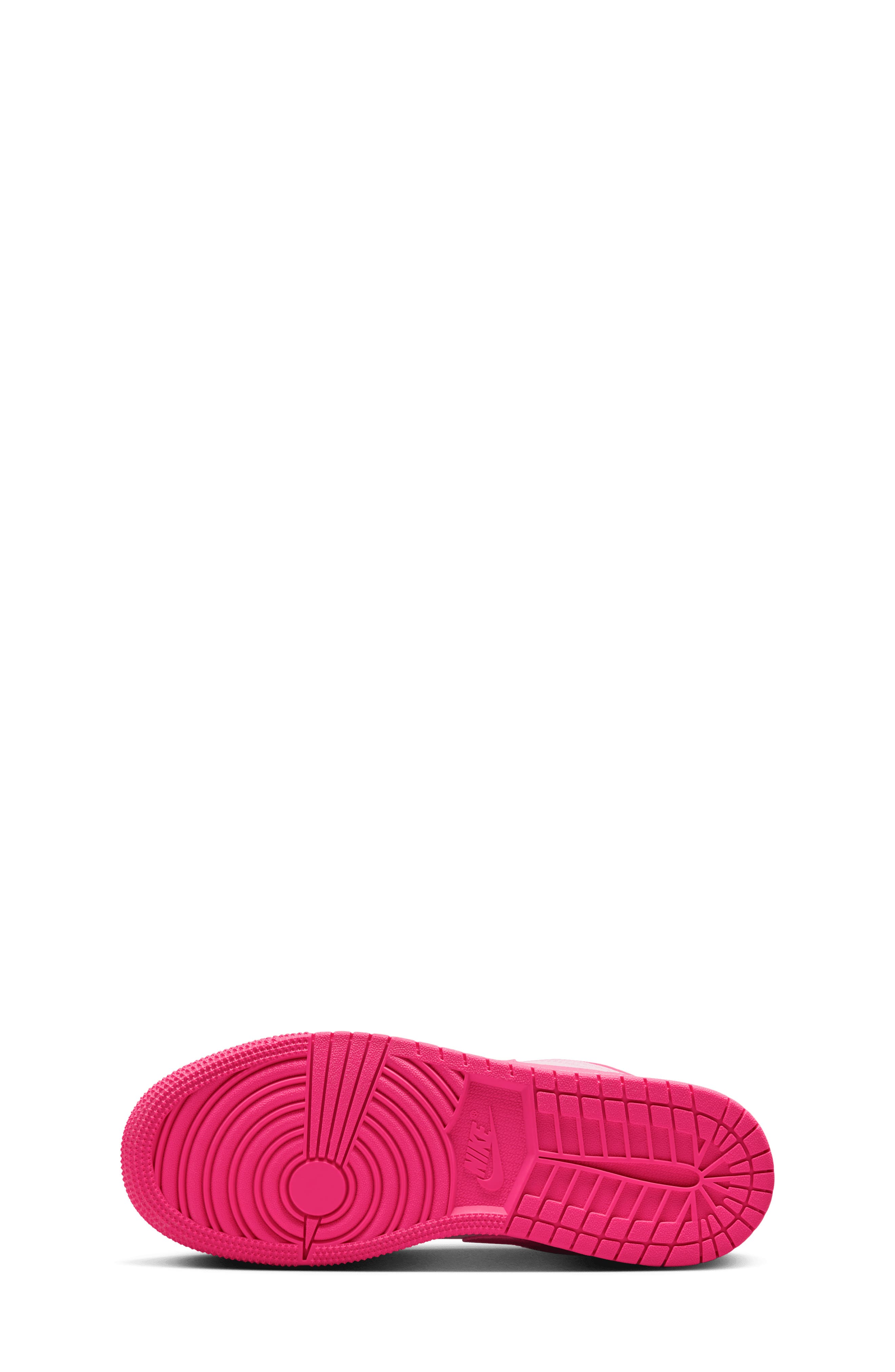 Nike Kids
 Air Jordan 1 Low Basketball Sneaker, Alternate, color, Pink Foam/ White/ Hyper Pink