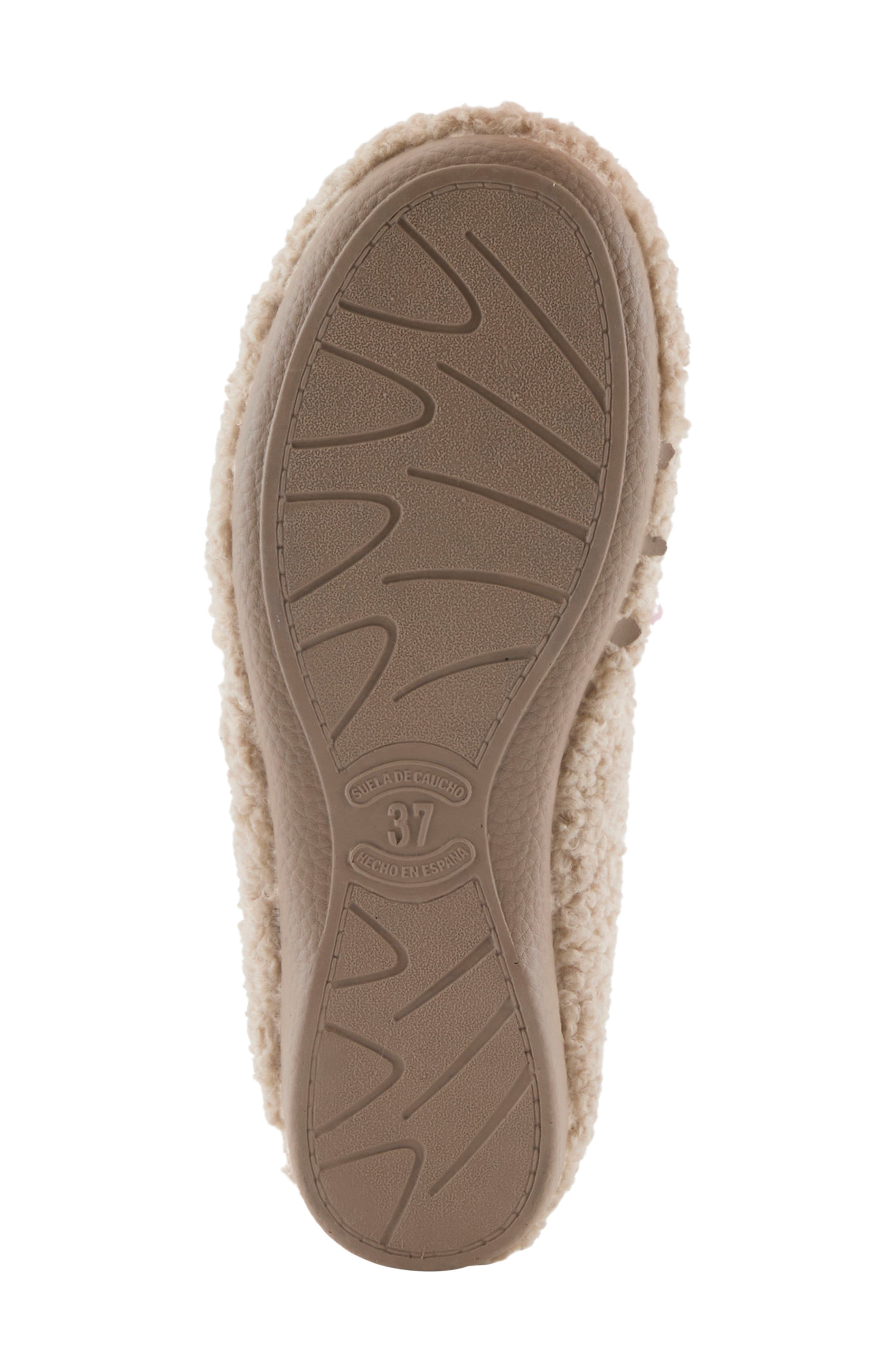 Fleece Ballet Slipper, Alternate, color, BEIGE MULTI