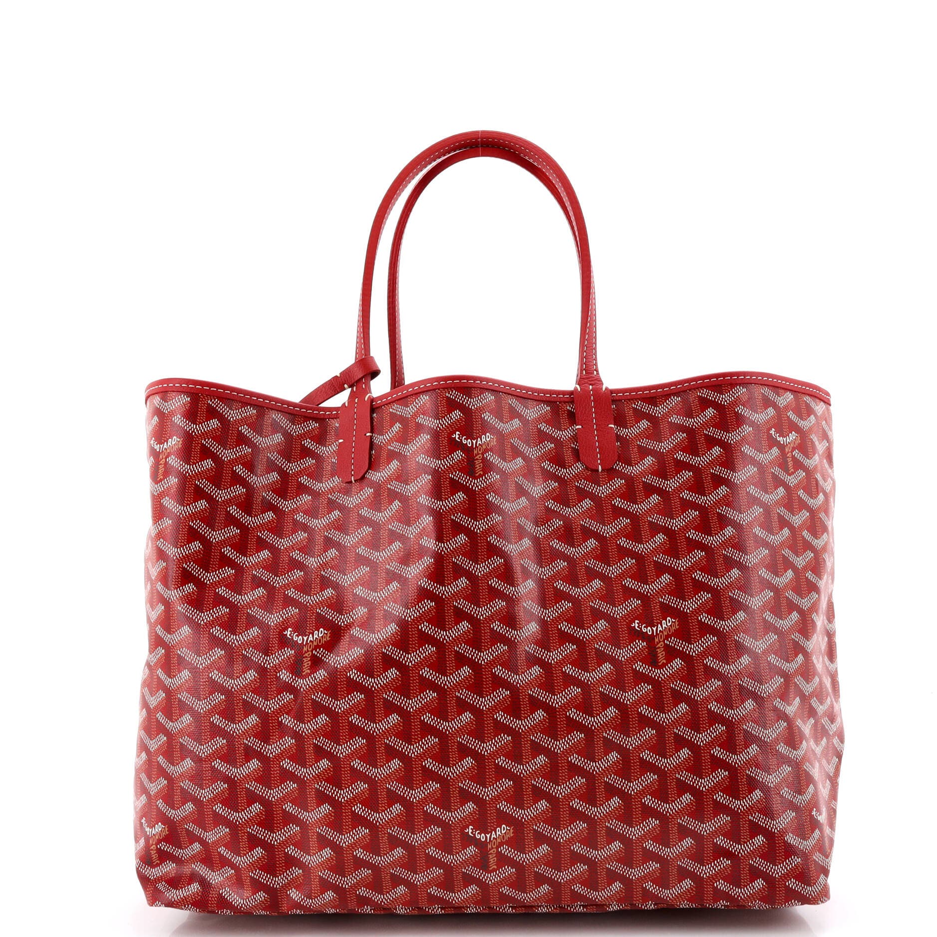 Pre-Owned Goyard Saint Louis Tote Coated Canvas PM, Alternate, color, Red