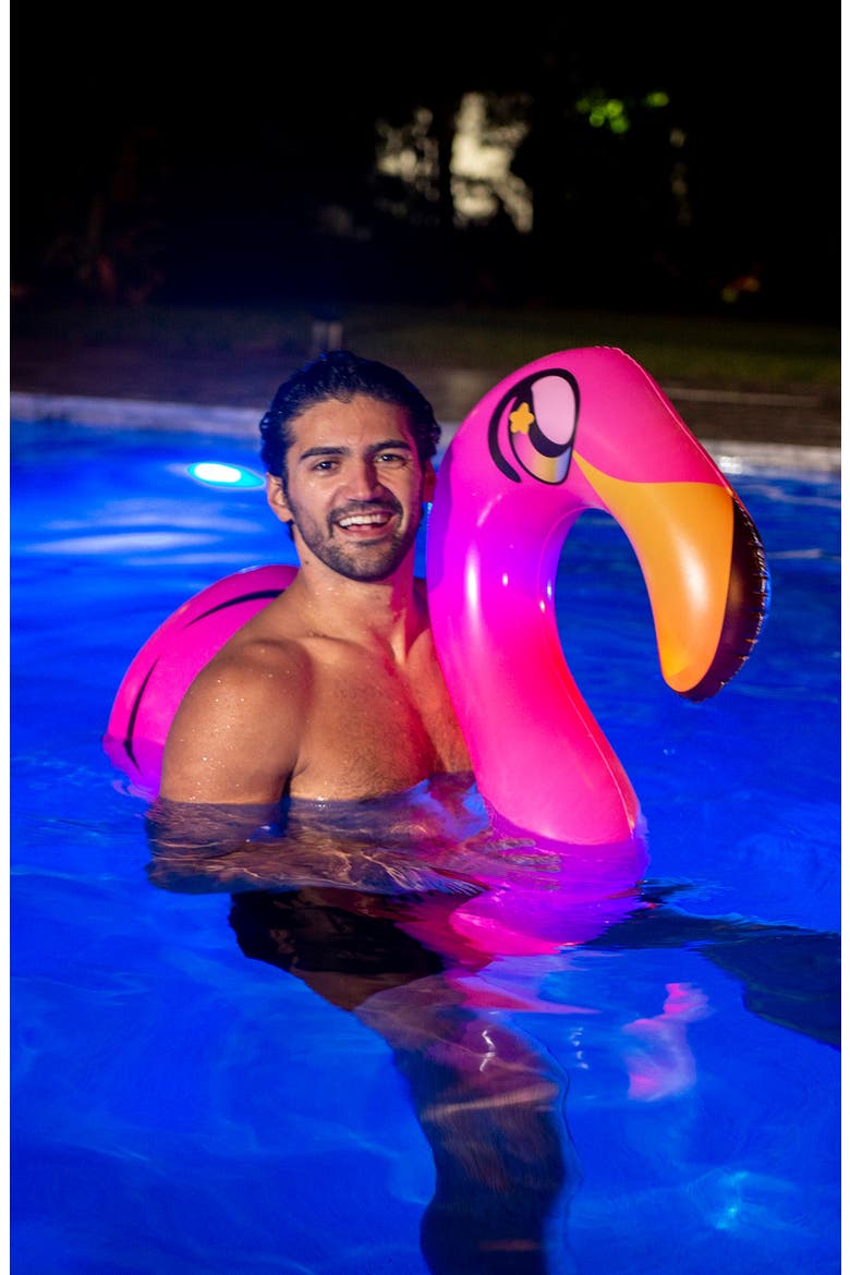 Flamingo LED Ride-On Noodle Pool Float, Alternate, color, PINK