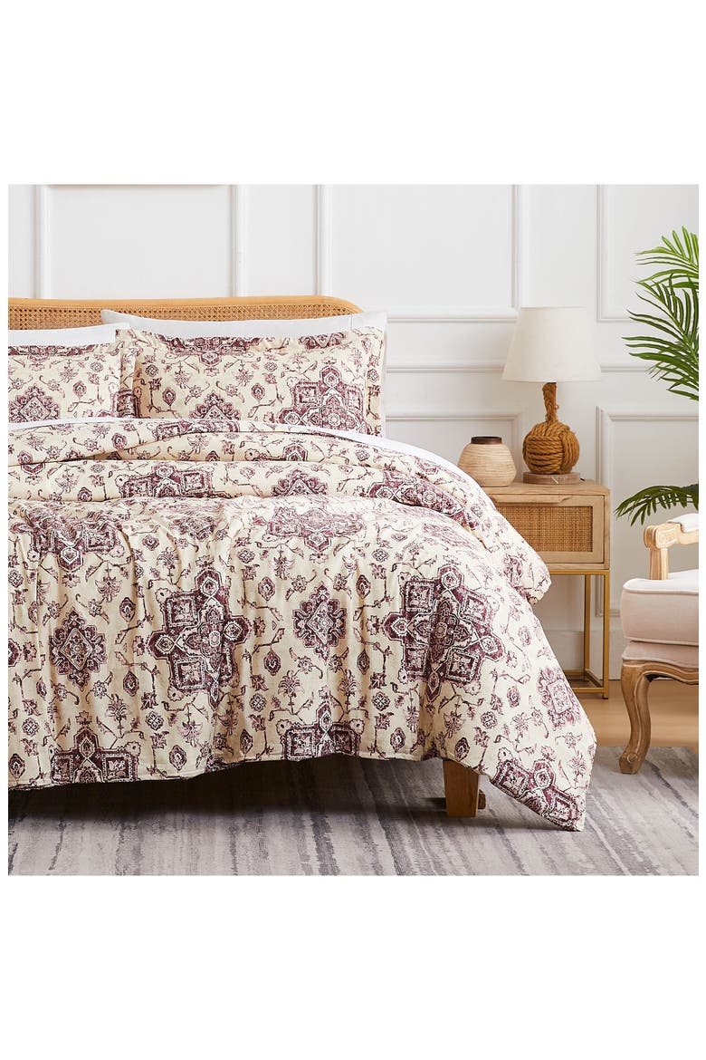 Persia Duvet Cover Set, Alternate, color, EGGPLANT
