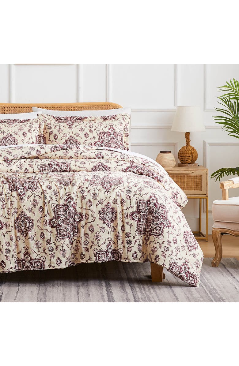 SOUTHSHORE FINE LINENS Persia Duvet Cover Set, Alternate, color, Eggplant