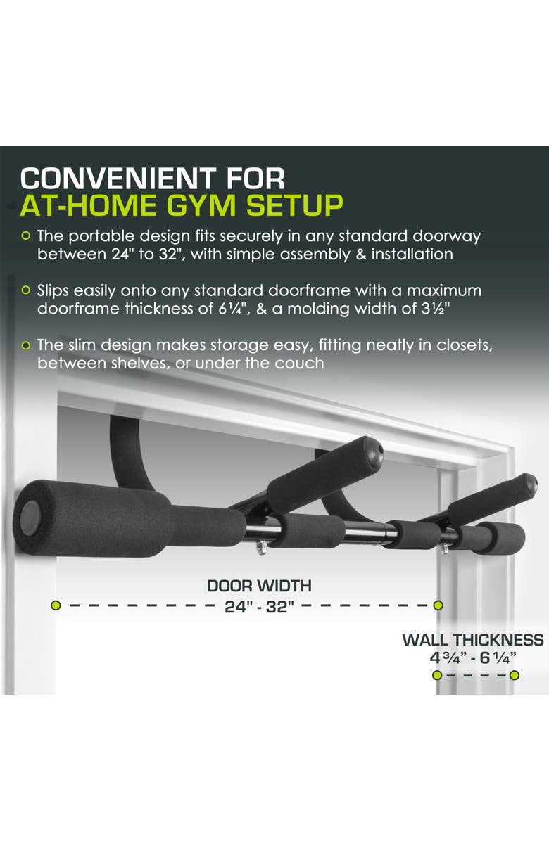 ProsourceFit Multi-Grip Lite Pull-Up Bar, Alternate, color, Black