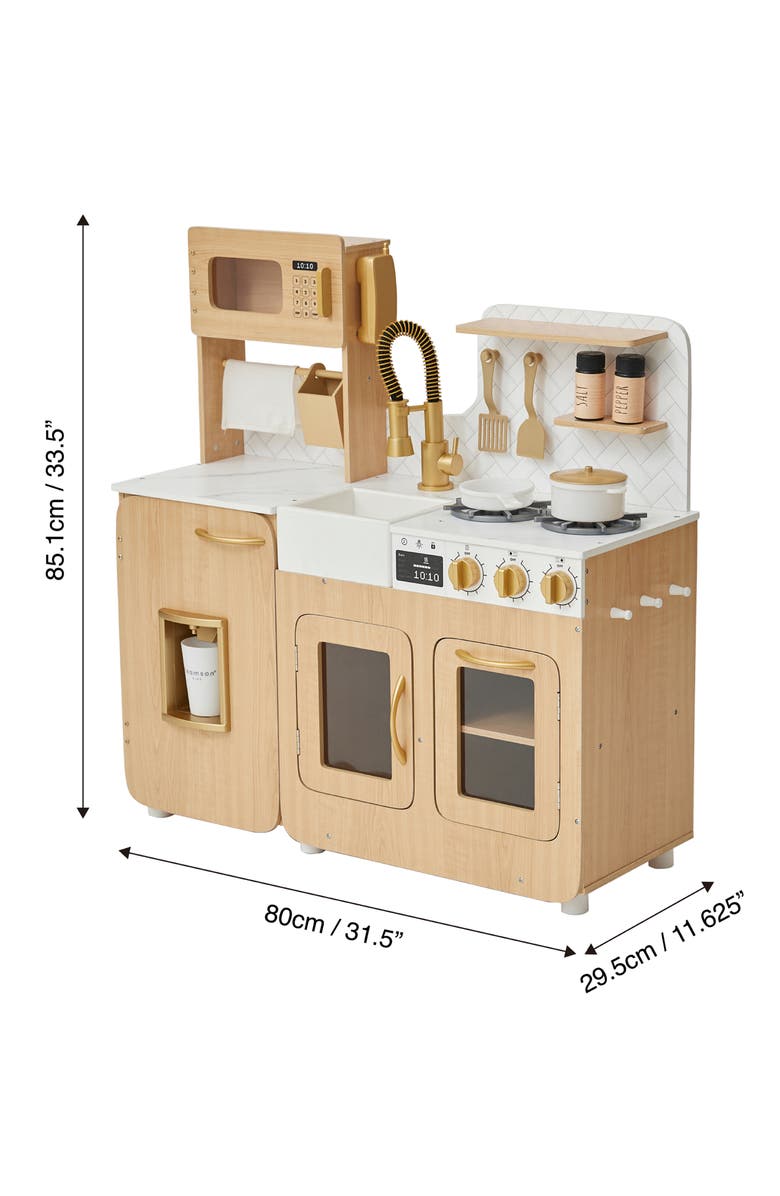 Teamson Kids Chef Cyprus Kitchen Playset, Alternate, color, Light Oak/ White