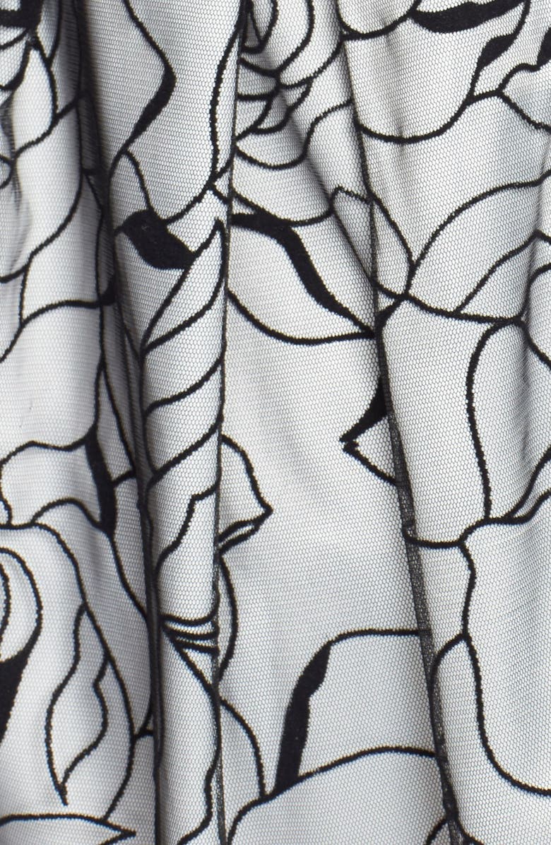 Eliza J SLVLSS FLRL ILLUSN FITFLR DRS, Alternate, color, 