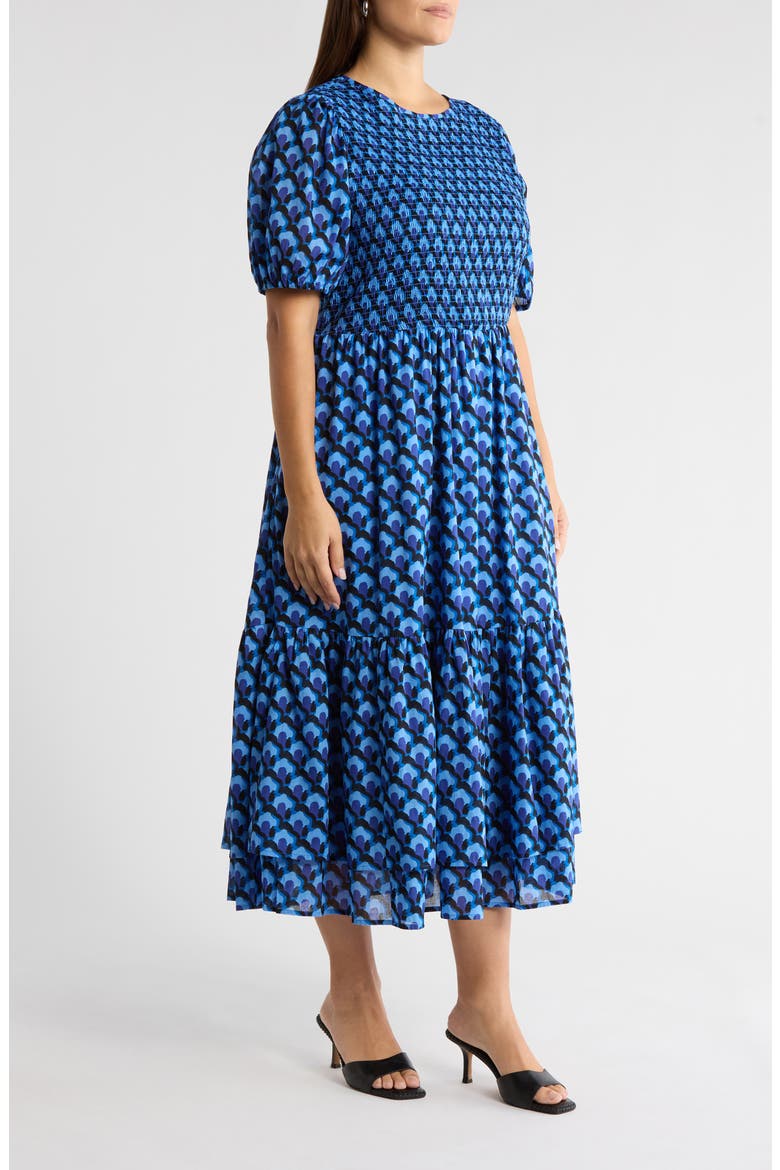 Bali Town Aruba Smocked Dress, Alternate, color, BLUE-NAVY